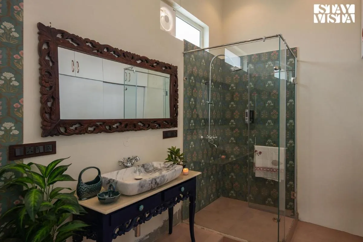 Image 6 of StayVista’s Indraj Manor – Roman-Inspired Villa with Posh Interiors, Mesmerizing Garden & Outdoor Fireplace